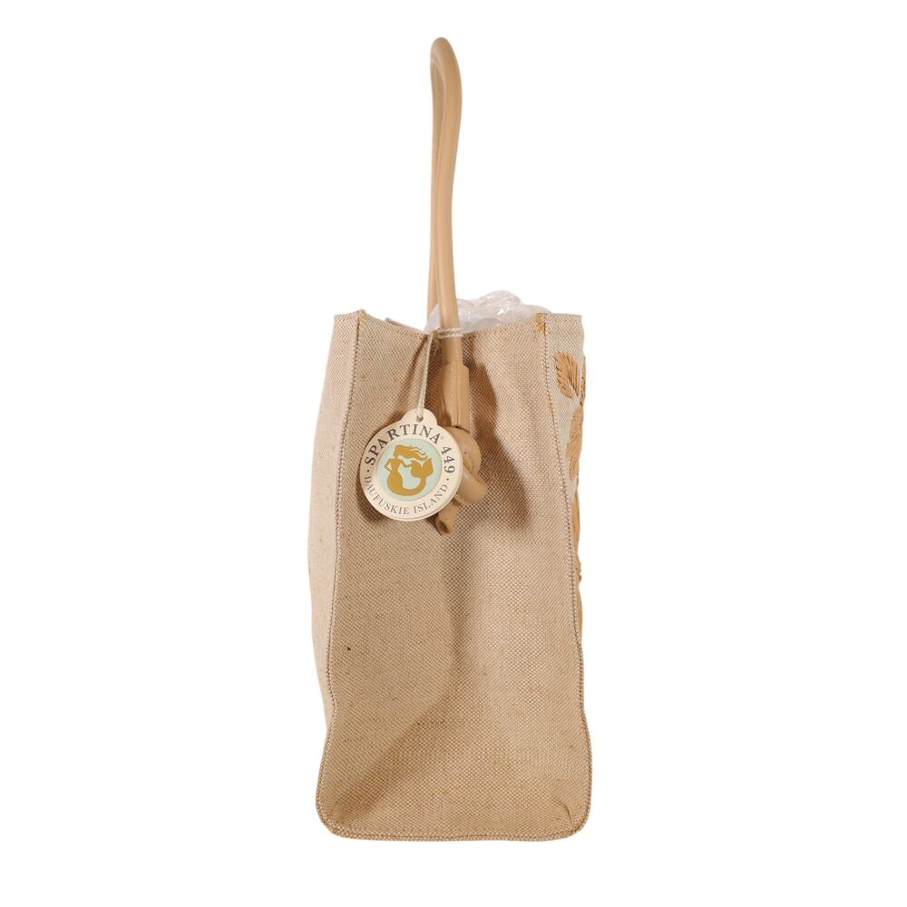 Spartina 449 Piper Raffia Canvas Tote Bag - Calm Waters - NWT - Picture 4 of 10